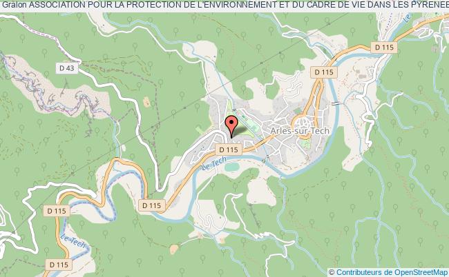 plan association Association Pour La Protection De L'environnement Et Du Cadre De Vie Dans Les Pyrenees Orientales (a.p.e.c.a. 66) Arles-sur-Tech