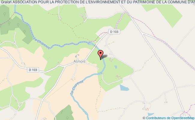 plan association Association Pour La Protection De L'environnement Et Du Patrimoine De La Commune D'asnois. Asnois