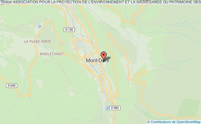 plan association Association Pour La Protection De L'environnement Et La Sauvegarde Du Patrimoine Des Rigolets Mont-Dore