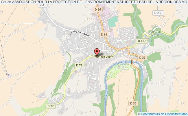 plan association Association Pour La Protection De L'environnement Naturel Et Bati De La Region Des Montagnes Noires Châteauneuf-du-Faou