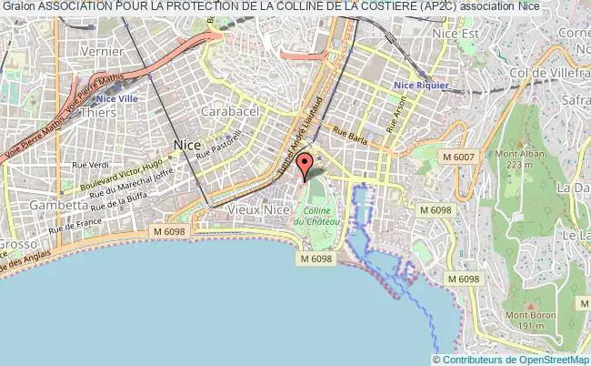 plan association Association Pour La Protection De La Colline De La Costiere (ap2c) Nice