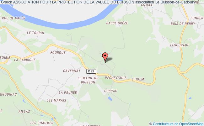 plan association Association Pour La Protection De La VallÉe Du Buisson Le    Buisson-de-Cadouin