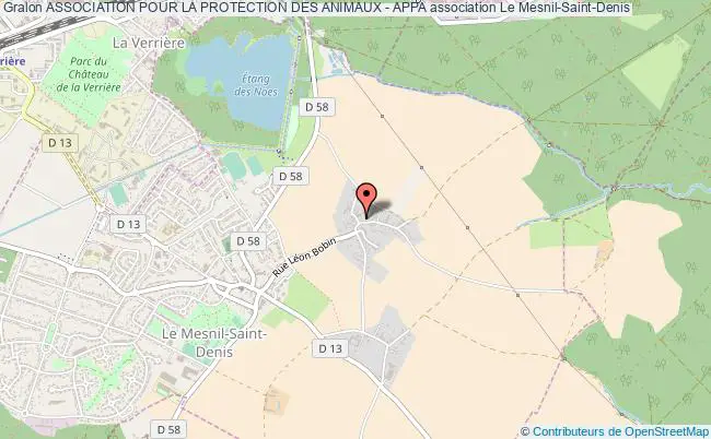 plan association Association Pour La Protection Des Animaux - Appa Le    Mesnil-Saint-Denis