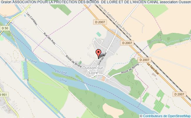 plan association Association Pour La Protection Des Bords  De Loire Et De L'ancien Canal Ousson-sur-Loire