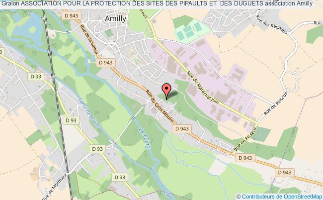 plan association Association Pour La Protection Des Sites Des Pipaults Et  Des Duguets Amilly