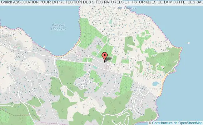 plan association Association Pour La Protection Des Sites Naturels Et Historiques De La Moutte, Des Salins Et Des Canebiers De Saint-tropez Saint-Tropez