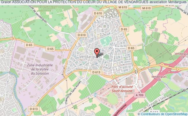plan association Association Pour La Protection Du Coeur Du Village De Vendargues Vendargues