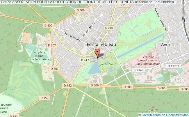 plan association Association Pour La Protection Du Front De Mer Des Genets Fontainebleau