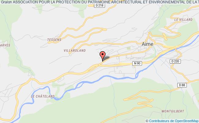 plan association Association Pour La Protection Du Patrimoine Architectural Et Environnemental De La Thuile De Granier Aime-la-Plagne