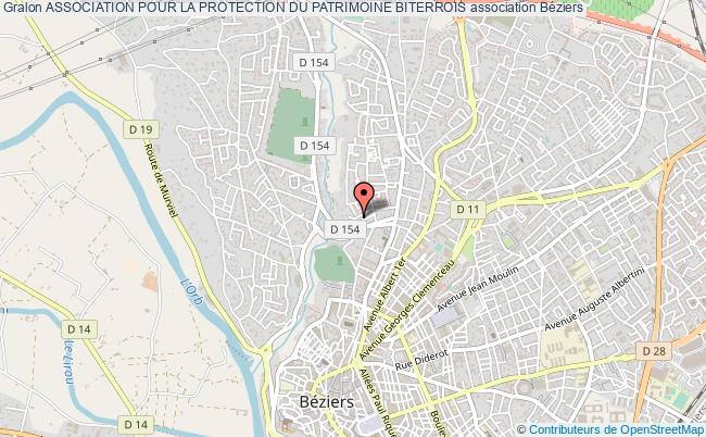 plan association Association Pour La Protection Du Patrimoine Biterrois Béziers