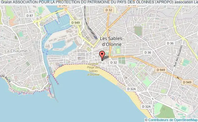 plan association Association Pour La Protection Du Patrimoine Du Pays Des Olonnes (apropo) Les   Sables-d'Olonne