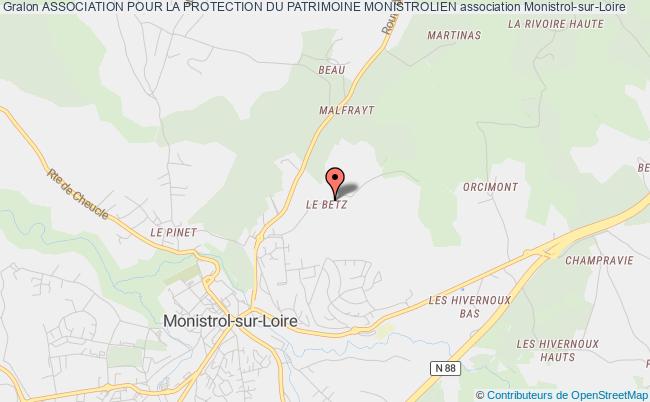 plan association Association Pour La Protection Du Patrimoine Monistrolien Monistrol-sur-Loire