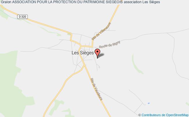 plan association Association Pour La Protection Du Patrimoine Siegeois Les   Sièges