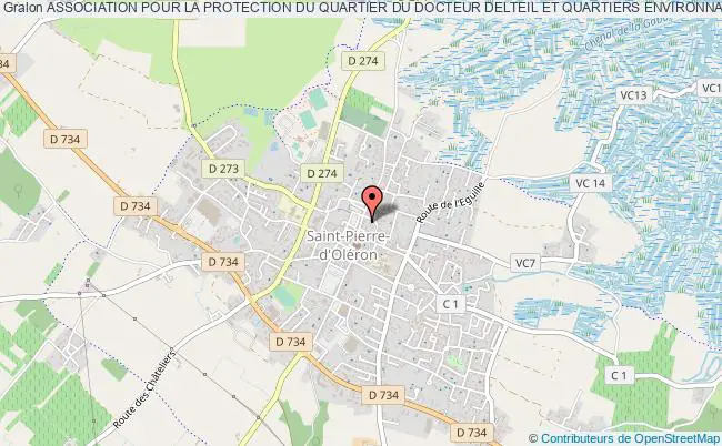 plan association Association Pour La Protection Du Quartier Du Docteur Delteil Et Quartiers Environnants Saint-Pierre-d'Oléron