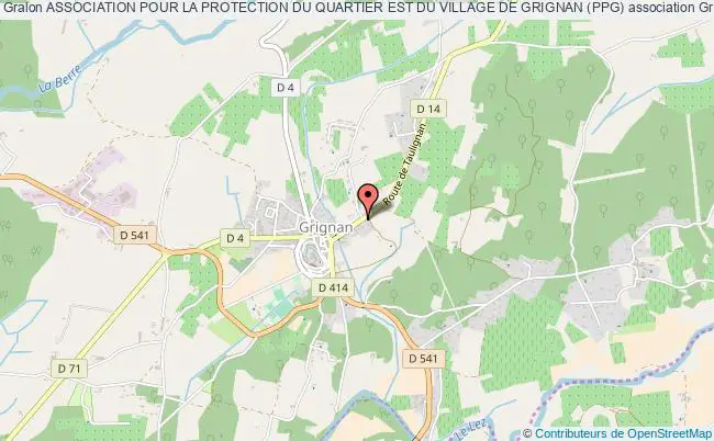 plan association Association Pour La Protection Du Quartier Est Du Village De Grignan (ppg) Grignan