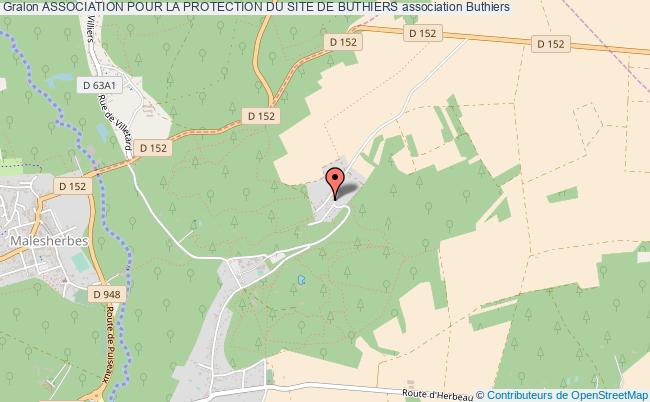 plan association Association Pour La Protection Du Site De Buthiers Buthiers