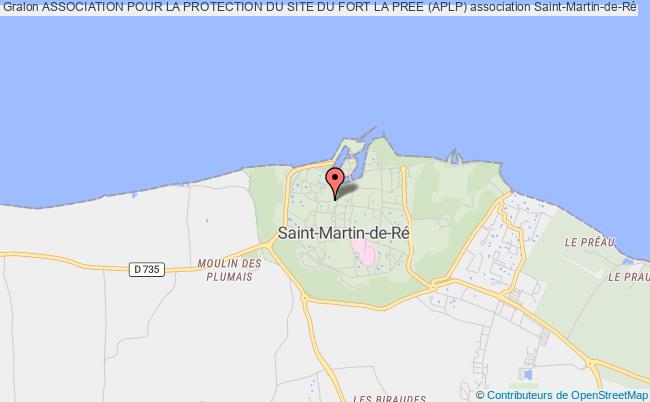 plan association Association Pour La Protection Du Site Du Fort La Pree (aplp) Saint-Martin-de-Ré