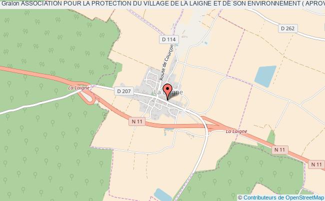 plan association Association Pour La Protection Du Village De La Laigne Et De Son Environnement ( Aprovil ) La    Laigne