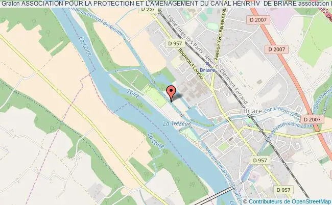 plan association Association Pour La Protection Et L'amenagement Du Canal Henri-iv  De Briare Briare