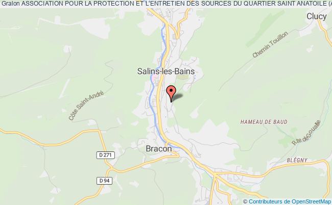 plan association Association Pour La Protection Et L'entretien Des Sources Du Quartier Saint Anatoile (apessa) Salins-les-Bains