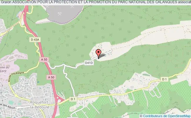 plan association Association Pour La Protection Et La Promotion Du Parc National Des Calanques Roquefort-la-Bédoule