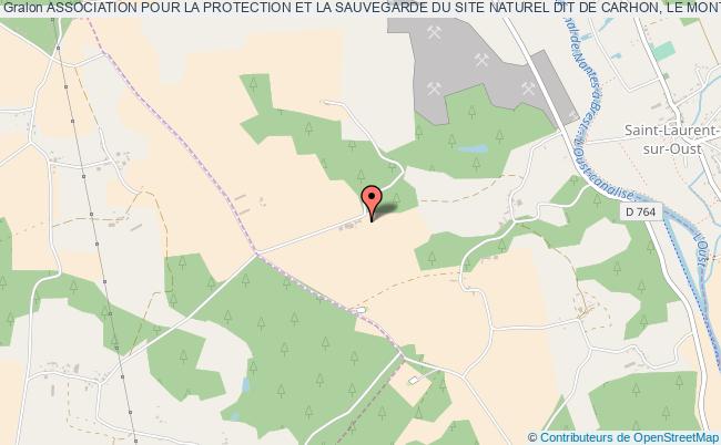 plan association Association Pour La Protection Et La Sauvegarde Du Site Naturel Dit De Carhon, Le Mont-herse Saint-Congard