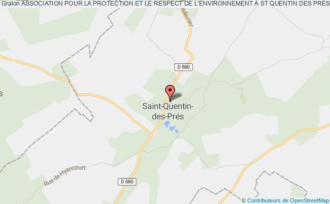plan association Association Pour La Protection Et Le Respect De L'environnement À St Quentin Des PrÉs (apres) Saint-Quentin-des-Prés