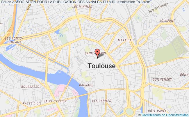 plan association Association Pour La Publication Des Annales Du Midi Toulouse