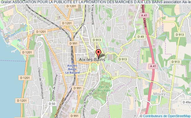 plan association Association Pour La Publicite Et La Promotion Des Marches D Aix Les Bains Aix-les-Bains