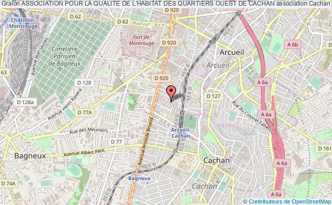 ASSOCIATION POUR LA QUALITE DE L'HABITAT DES QUARTIERS OUEST DE CACHAN