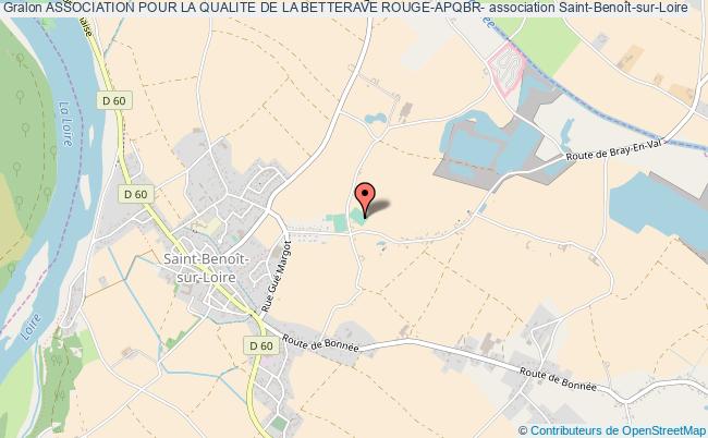 plan association Association Pour La Qualite De La Betterave Rouge-apqbr- Saint-Benoît-sur-Loire