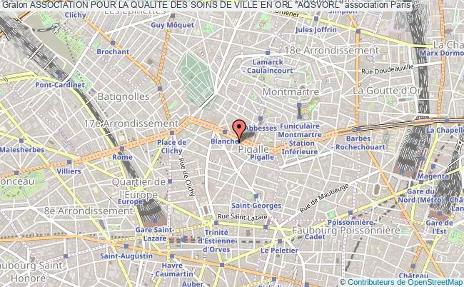 plan association Association Pour La Qualite Des Soins De Ville En Orl "aqsvorl" Paris