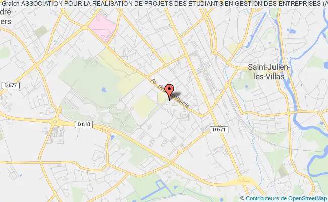 plan association Association Pour La Realisation De Projets Des Etudiants En Gestion Des Entreprises (arpege) Troyes