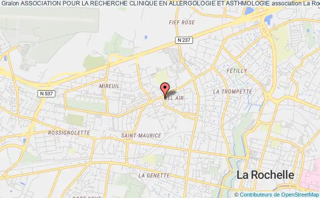 plan association Association Pour La Recherche Clinique En Allergologie Et Asthmologie La Rochelle