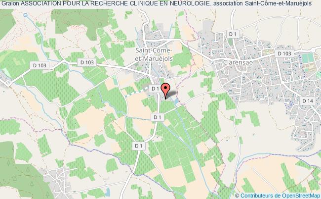 plan association Association Pour La Recherche Clinique En Neurologie. Saint-Côme-et-Maruéjols