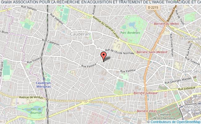plan association Association Pour La Recherche En Acquisition Et Traitement De L'image Thoracique Et Cardio-vasculaire Bordeaux
