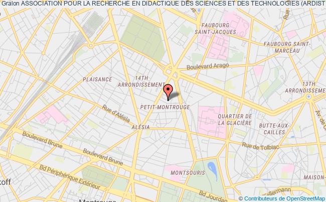 plan association Association Pour La Recherche En Didactique Des Sciences Et Des Technologies (ardist) Paris