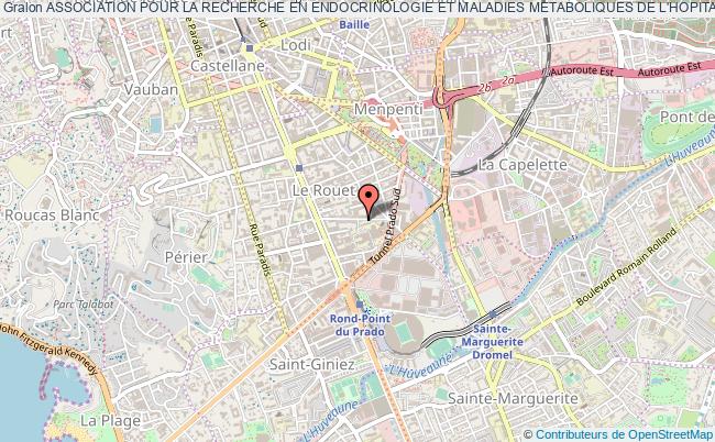 plan association Association Pour La Recherche En Endocrinologie Et Maladies Metaboliques De L'hopital Saint-joseph Marseille