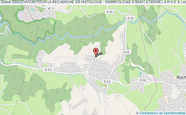 plan association Association Pour La Recherche En Histologie - Embryologie A Saint Etienne ( A R H E S ) Saint-Étienne