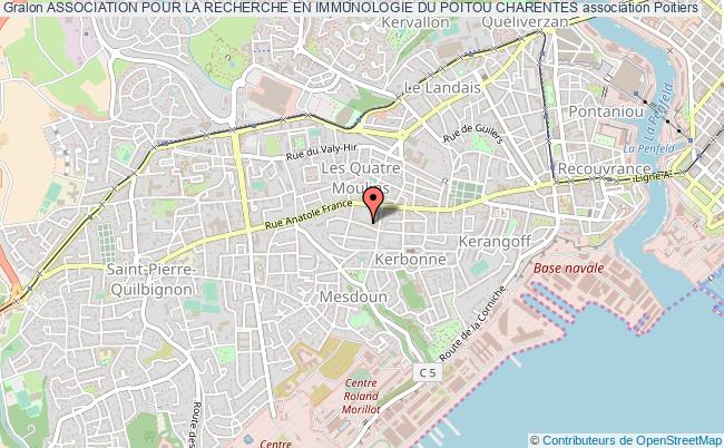 plan association Association Pour La Recherche En Immunologie Du Poitou Charentes Poitiers