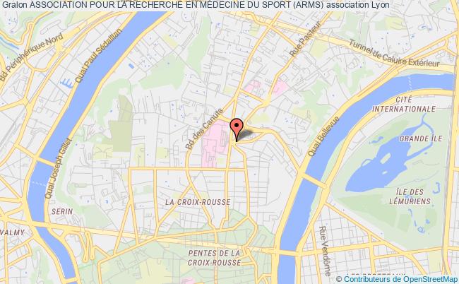 plan association Association Pour La Recherche En MÉdecine Du Sport (arms) Lyon