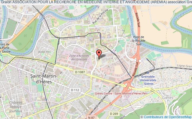 plan association Association Pour La Recherche En Medecine Interne Et Angioedeme (aremia) Grenoble cedex 9