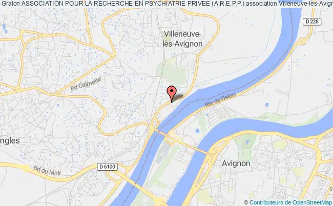 plan association Association Pour La Recherche En Psychiatrie Privee (a.r.e.p.p.) Villeneuve-lès-Avignon