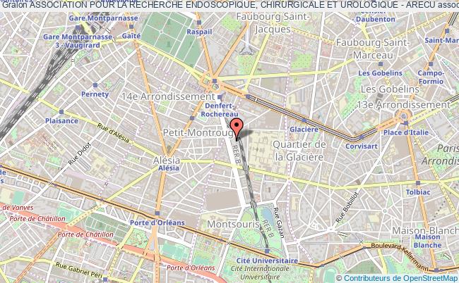 plan association Association Pour La Recherche Endoscopique, Chirurgicale Et Urologique - Arecu Paris