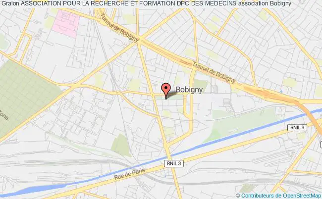 plan association Association Pour La Recherche Et Formation Dpc Des Medecins Bobigny
