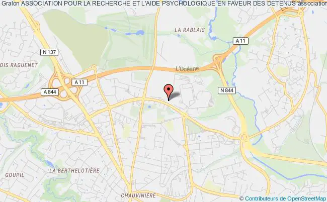 plan association Association Pour La Recherche Et L'aide Psychologique En Faveur Des Detenus Nantes