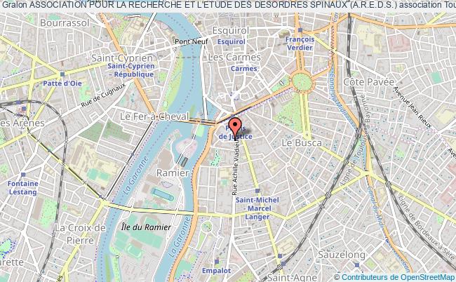 plan association Association Pour La Recherche Et L'etude Des Desordres Spinaux (a.r.e.d.s.) Toulouse