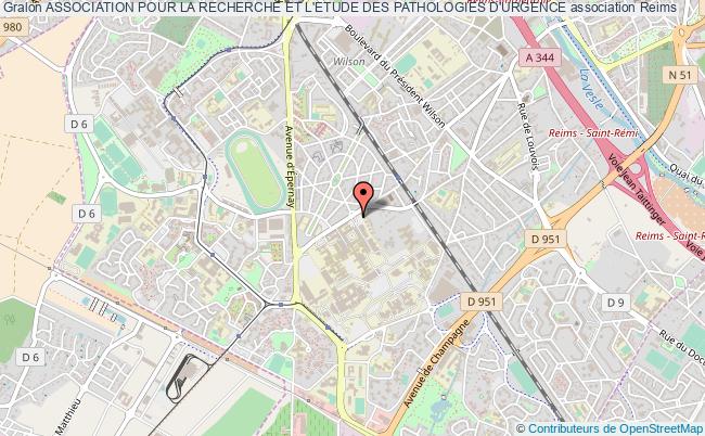 plan association Association Pour La Recherche Et L'etude Des Pathologies D'urgence Reims