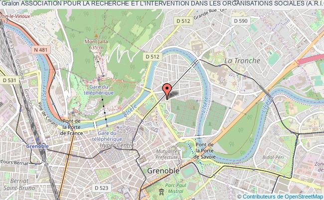 plan association Association Pour La Recherche Et L'intervention Dans Les Organisations Sociales (a.r.i.o.s.) Grenoble