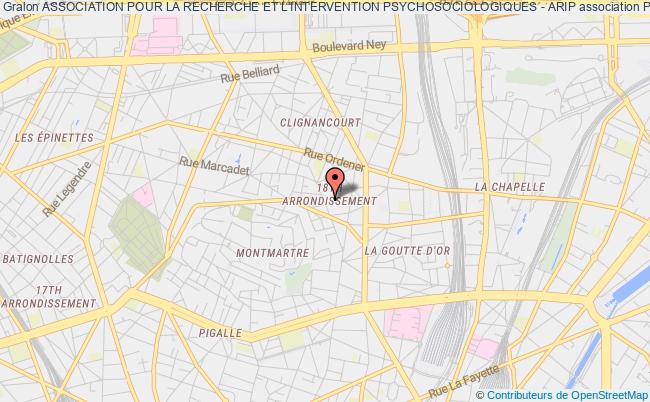 plan association Association Pour La Recherche Et L'intervention Psychosociologiques - Arip Paris